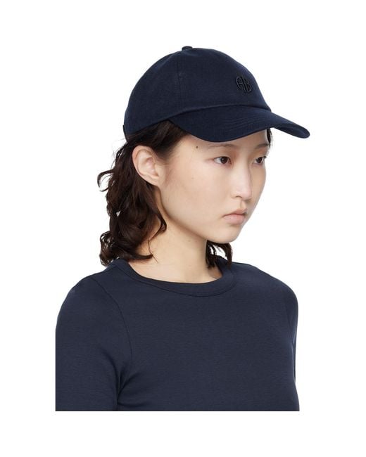Anine Bing Blue Wool Jeremy Baseball Cap