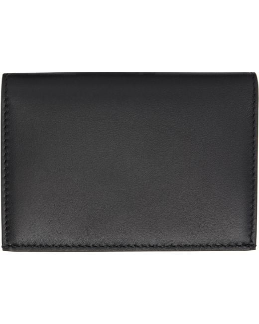 Jil Sander Black Flat Card Holder for men