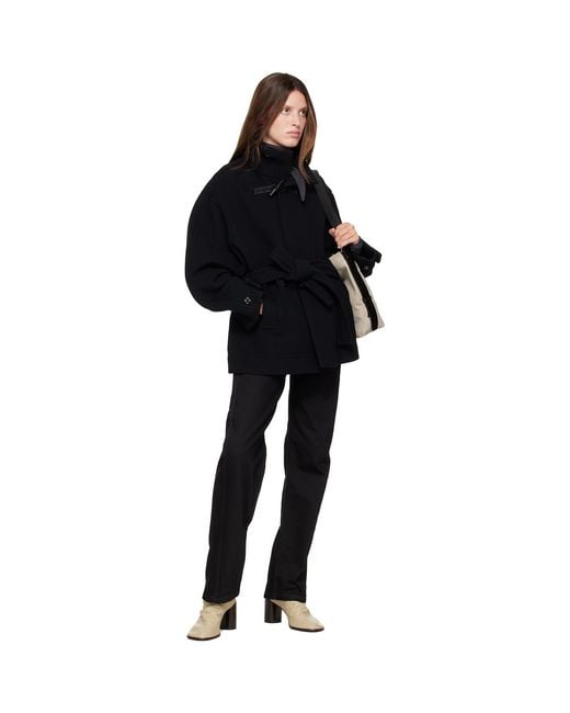 Lemaire Black Short Duffle Coat