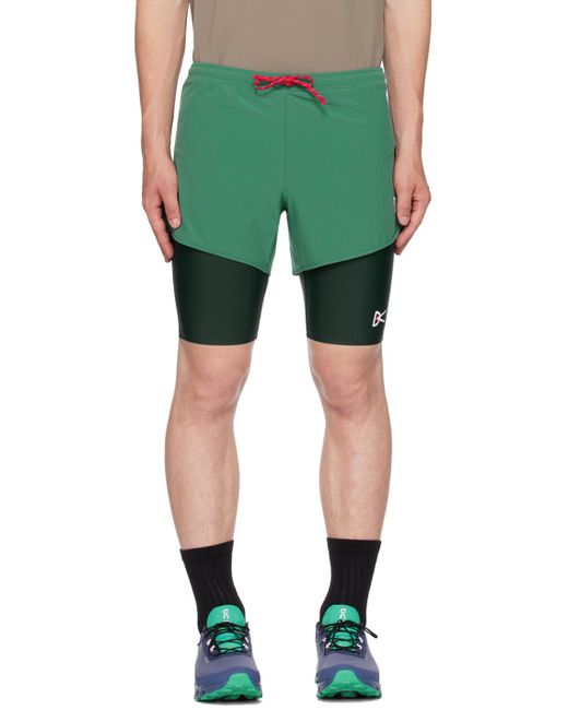 District Vision Green Training Shorts for men