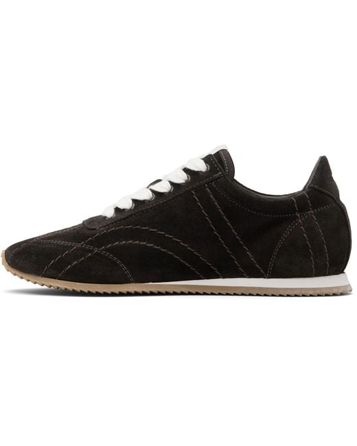 Totême  Black Flex Suede Sneakers