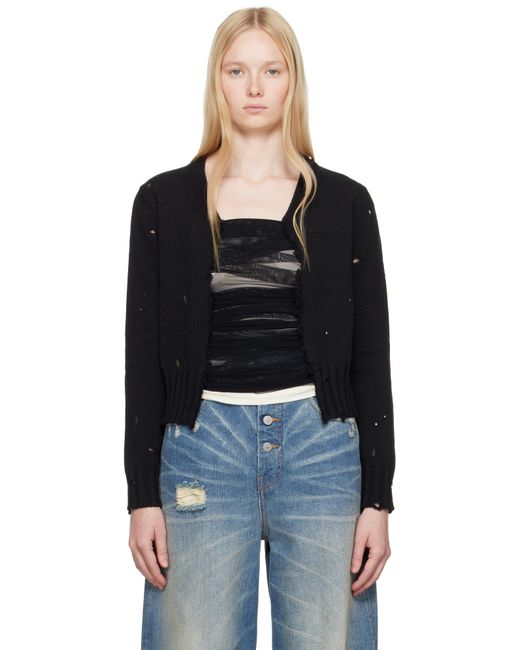 Maison Martin Margiela ペイント ニットカーディガン