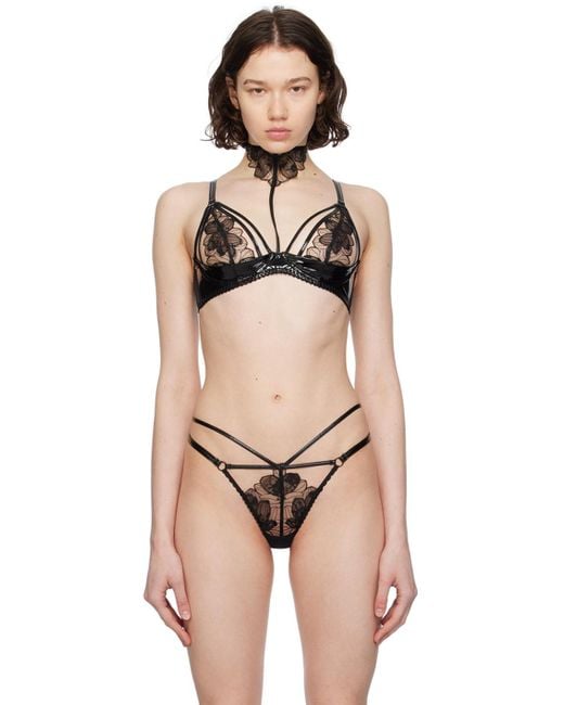 Agent Provocateur Black Litzia Bra