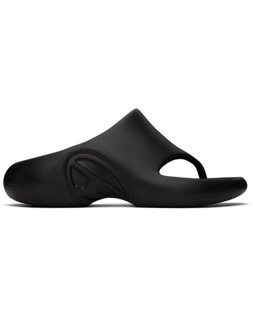 DIESEL Black Sa-maui X Sandals for men