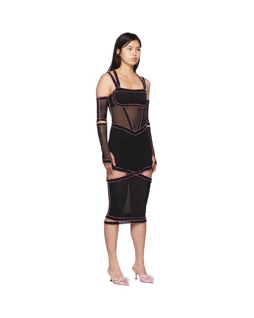 Nφdress Black Ssense Exclusive & Nylon Midi Dress
