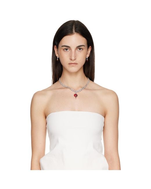 OTTOLINGER Metallic Diamond Dip Necklace