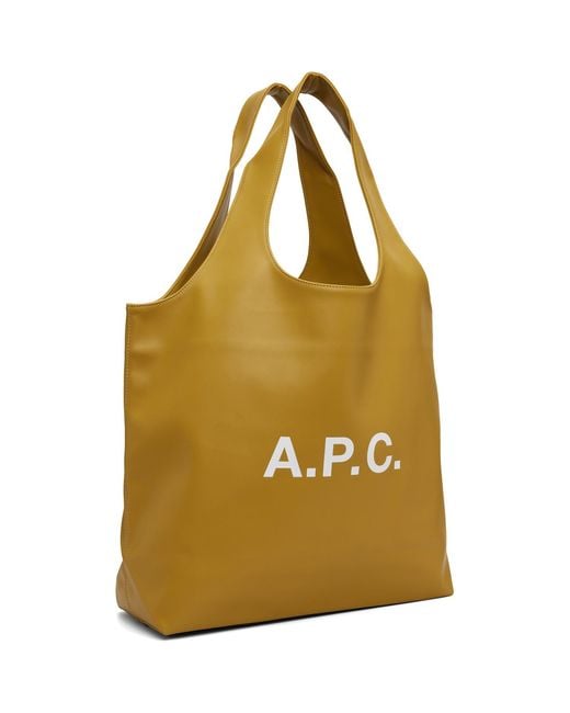 A.P.C. Metallic Khaki Ninon Tote for men