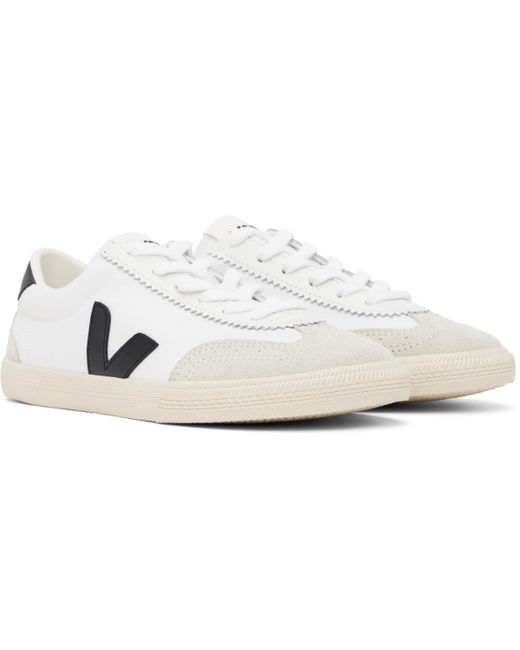Veja Black Volley Canvas Sneakers for men