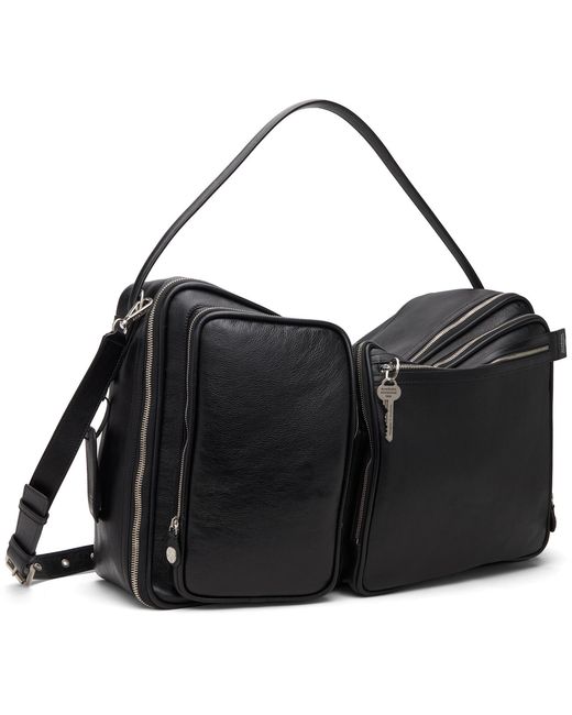 Acne Black Camero Hotel Duffle Bag for men