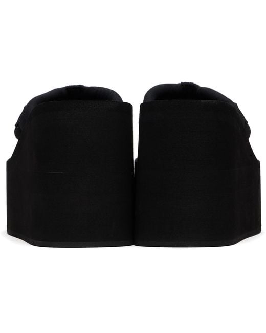 Coperni Black Wedge Heeled Sandals