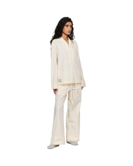Entire studios White Off- Ls Pyjama Shirt