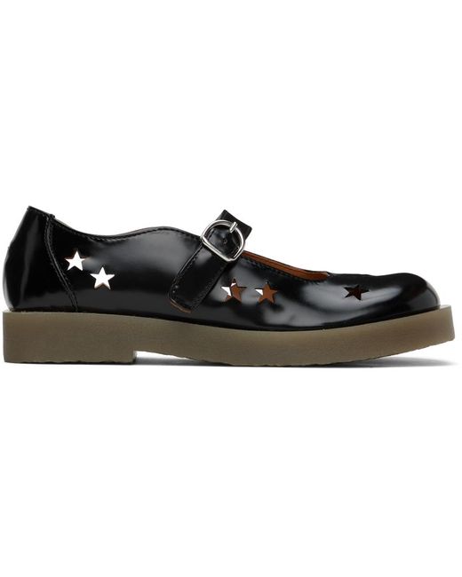 Acne Black Star Cutout Loafers for men