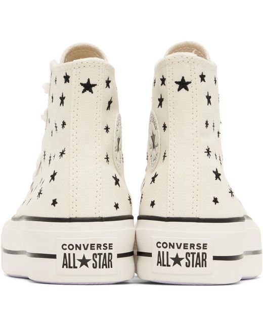 Converse Black Off-white Chuck Taylor All Star Lift High Sneakers