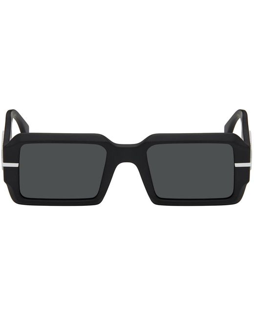Fendi Black Rectangle-frame Sunglasses