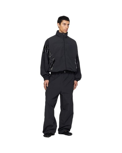 Vetements Black Taped Track Jacket for men