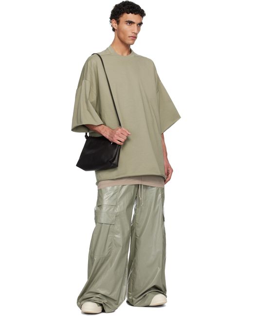 メンズ Rick Owens グリーン Hollywood Tommy Tシャツ Natural