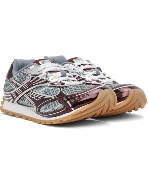 Bottega Veneta Black Burgundy & Orbit Sneakers for men