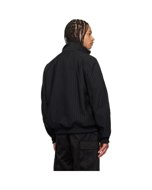 Sacai Black Matelasse Twill Jacket for men