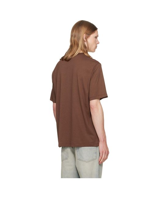 Amiri Brown Script Jmodal Reg T-Shirt for men