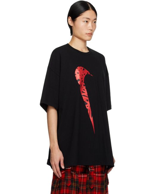 COMME DES GARÇON BLACK Black Comme Des Garçons Nike Edition T-shirt for men
