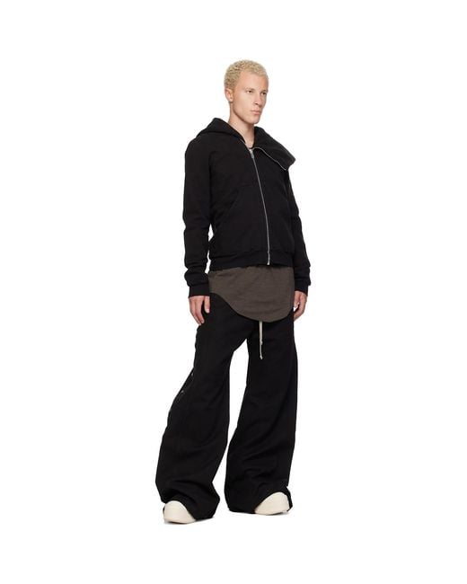 Rick Owens Black Tower Mountain Hoodie for men