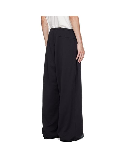 Kiko Kostadinov Black Veleka Wide Trousers for men