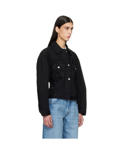 Jacquemus Black Le Paysan 'The De-Nîmes' Denim Jacket