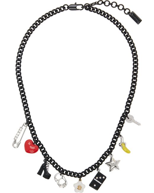 Collier 'The Collector Charm' À Breloques Graphiques Marc Jacobs en coloris Black