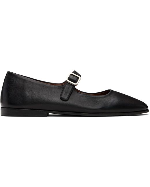 Marsèll Black Scivolo Leather Ballerina Flats