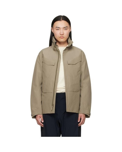 Veilance Brown Field Jacket for men
