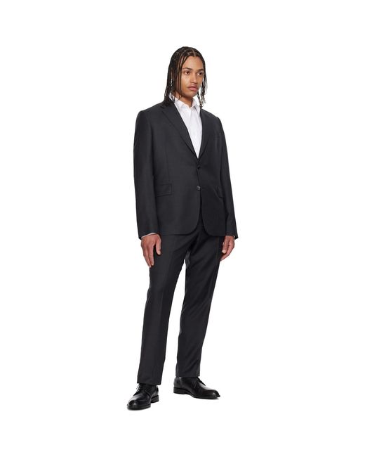 Paul Smith Black Tailored Two Button Suit for men