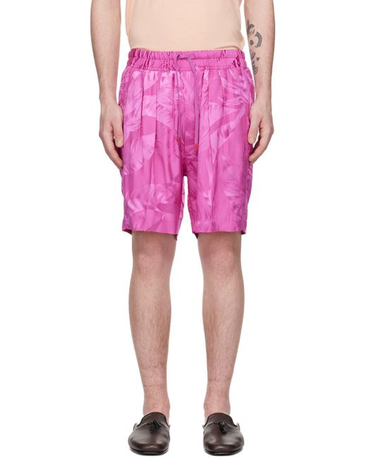 Tom Ford Pink Floral Shorts for men