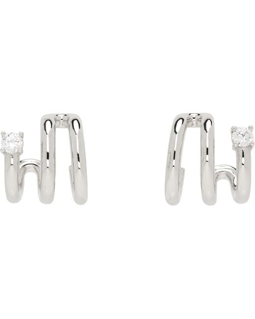 NUMBERING Black #8102 Earrings