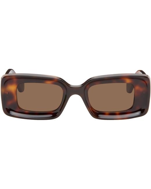 Loewe Black Rectangular Sunglasses for men