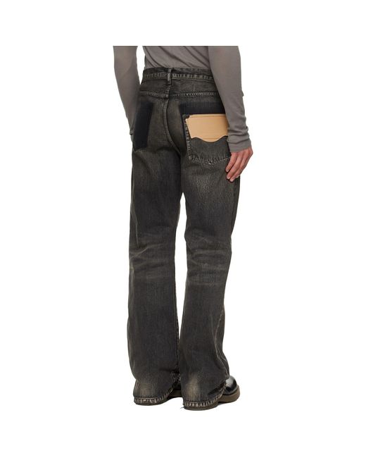 Maison Mihara Yasuhiro Black Flared Jeans for men