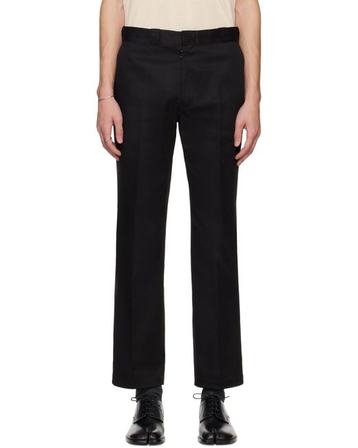 メンズ Maison Margiela ブラック ギャバジン トラウザーズ Black