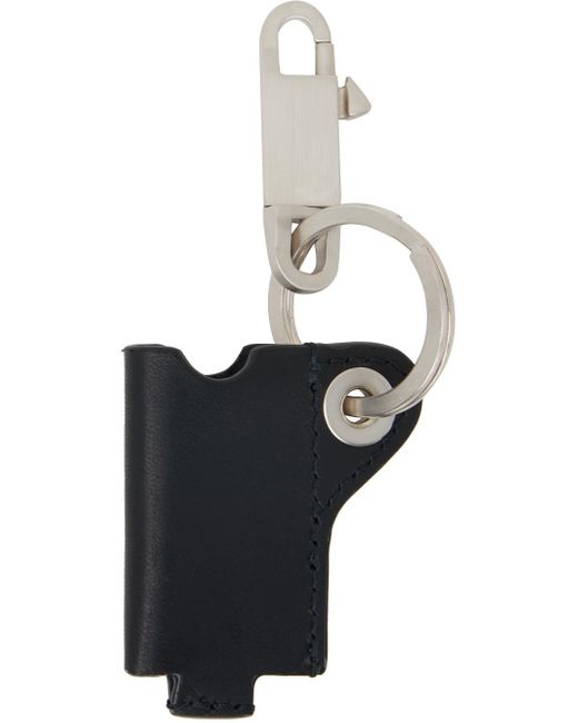 Mini porte-clés noir et argenté à porte-briquet Rick Owens pour homme en coloris Black