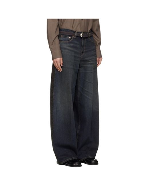 6397 Black Tuxedo Roomy Jeans