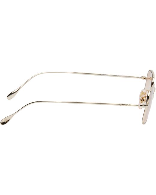 Gucci Black Light Banana Squared Metal Sunglasses