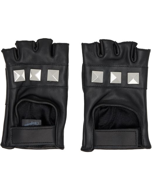 VAQUERA Black Biker Gloves