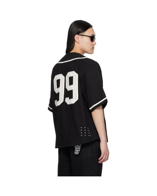 Ksubi Black Outfield S/S Jersey Shirt for men