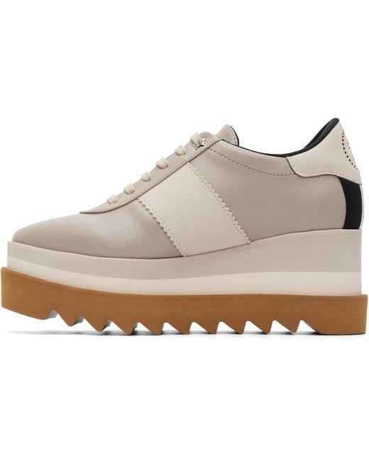 Stella McCartney White Sneakelyse Grainy Eco Alter Mat Sneakers