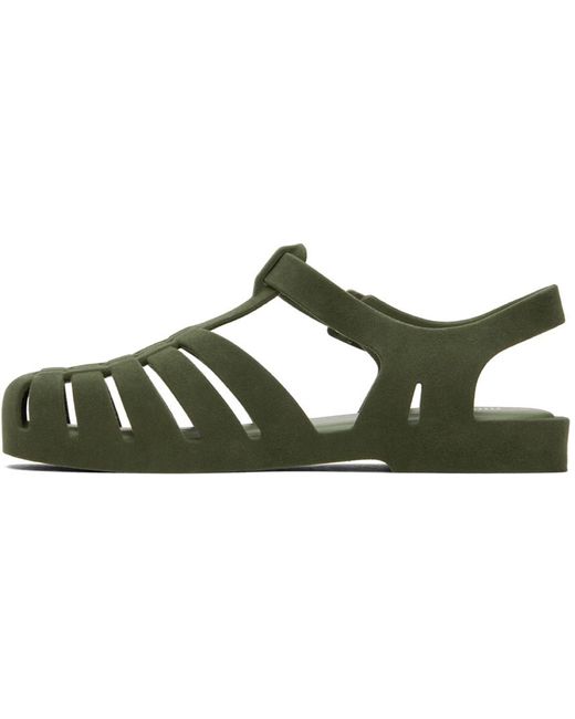 Melissa Black Green Possession Sandals