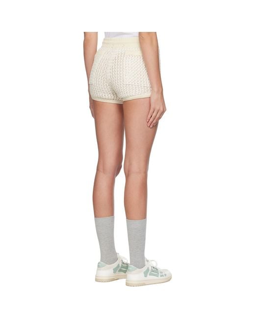 Amiri Multicolor Off- Crochet Shorts