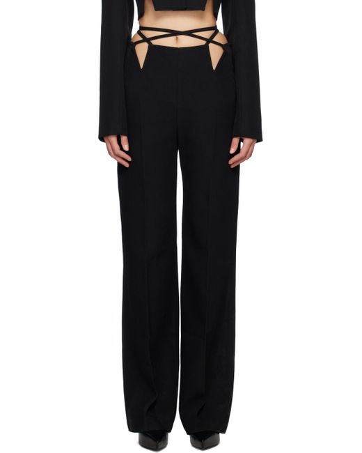 Dion Lee Black V-wire Trousers