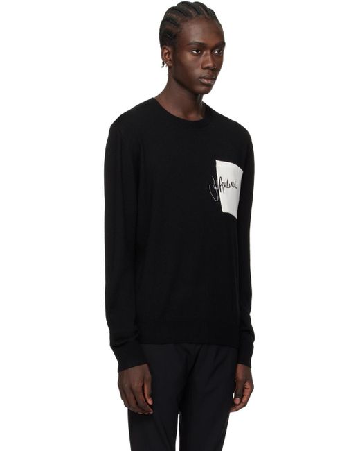 J.W. Anderson Black Embroidered Sweater for men