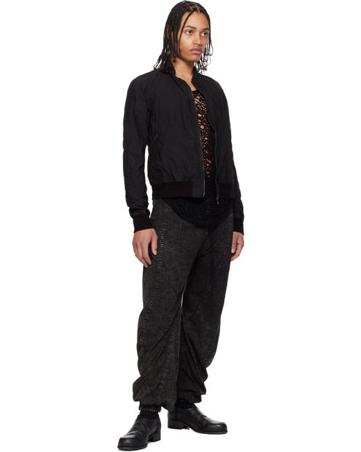 メンズ Julius ブラック Hellion Curved トラウザーズ Black