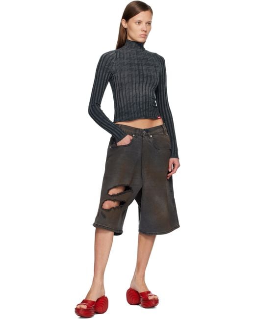 DIESEL Red Melissa Edition Quantum Platform Heeled Sandals