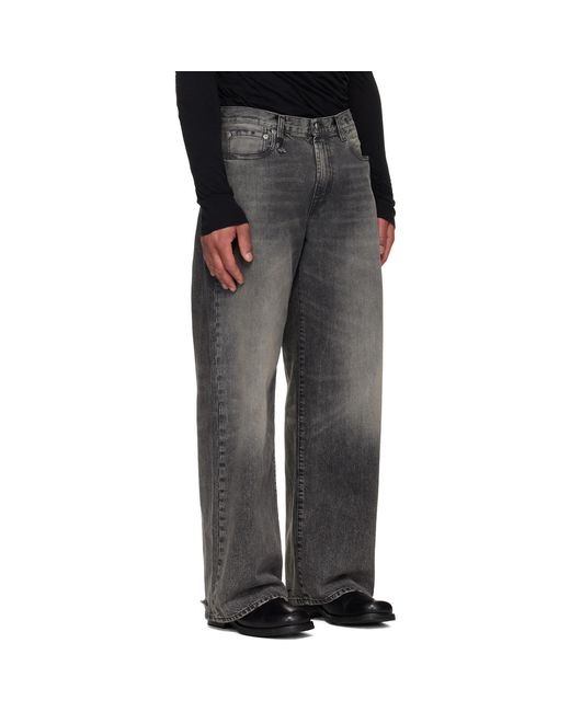 R13 Black D'Arcy Loose Jeans for men