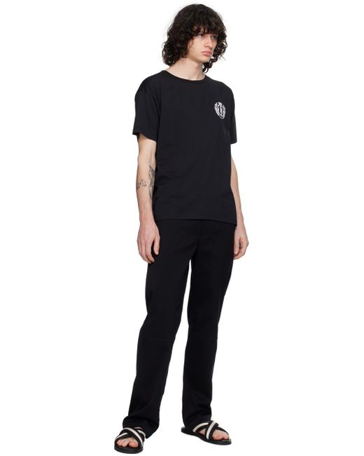 T-shirt noir à logo imprimé Bally pour homme en coloris Black